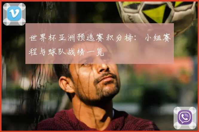 世界杯亚洲预选赛积分榜：小组赛程与球队战绩一览