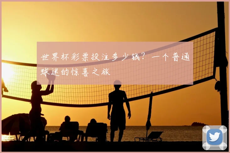 世界杯彩票投注多少钱？一个普通球迷的惊喜之旅